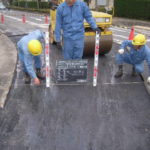 電力管路工事道路復旧舗装①